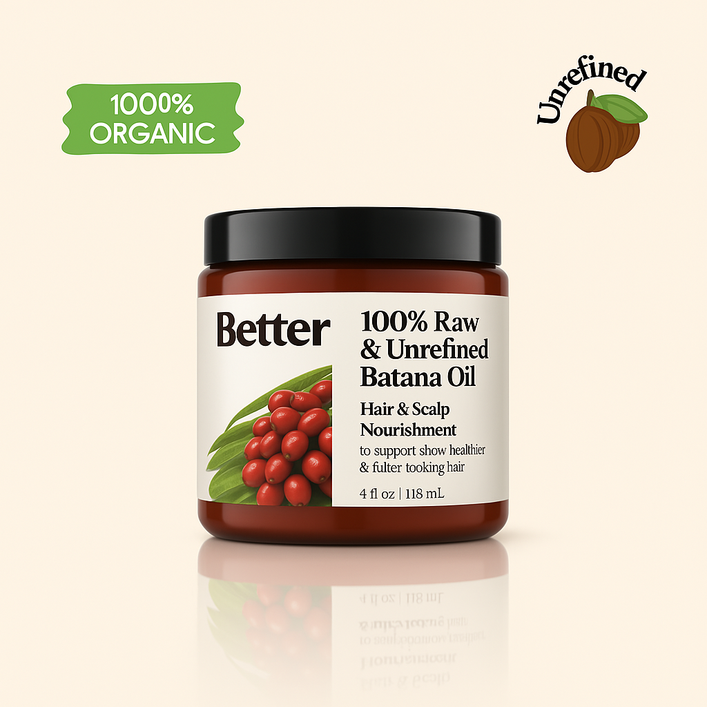 100% Raw & Unrefined Batana Oil