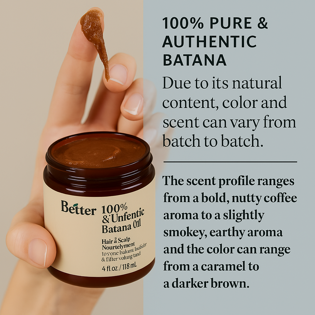 100% Raw & Unrefined Batana Oil