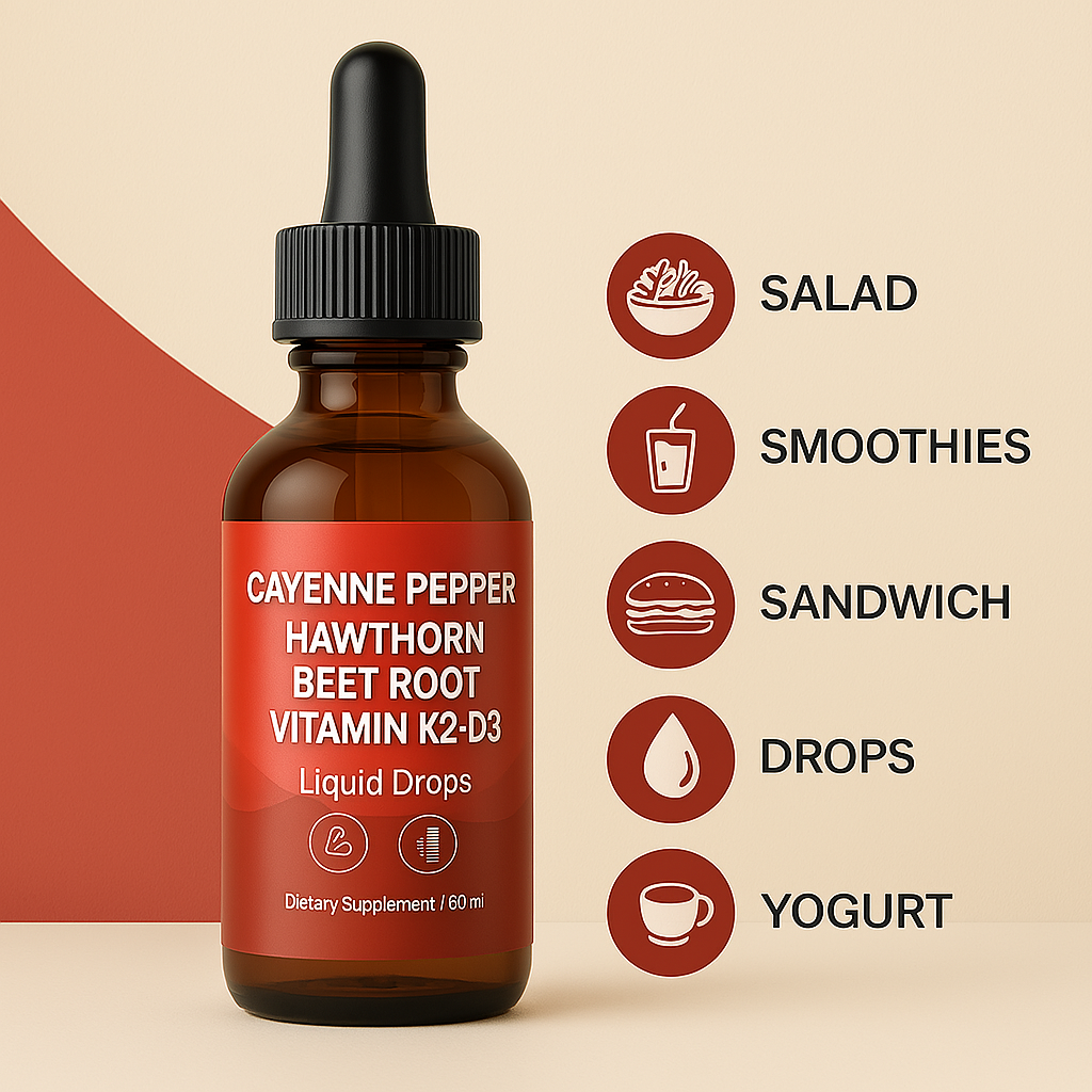 Cayenne pepper supplement liquid drops