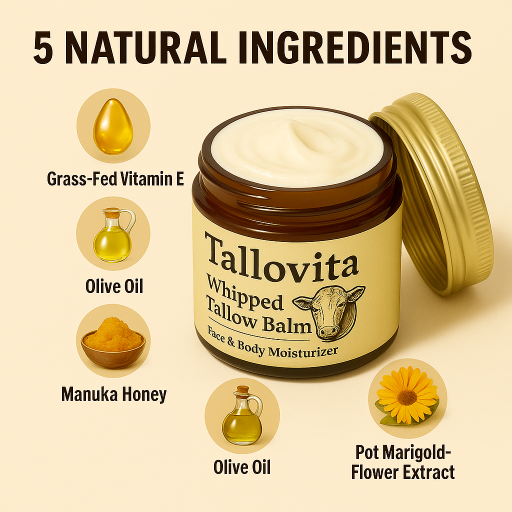 Tallovita – Whipped Tallow Honey Balm