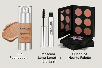 Ultimate Beauty Trio: Foundation, Eyeshadow & Mascara Set