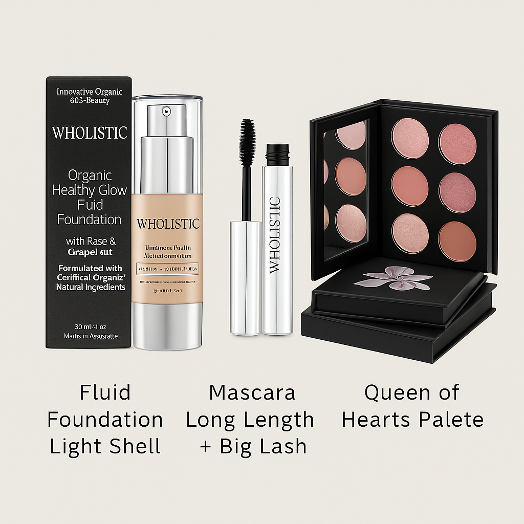Ultimate Beauty Trio: Foundation, Eyeshadow & Mascara Set