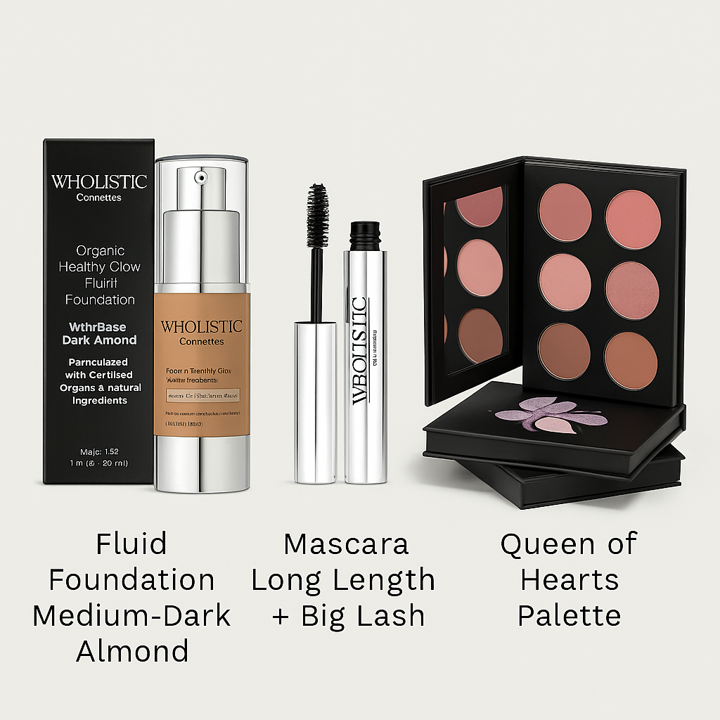 Ultimate Beauty Trio: Foundation, Eyeshadow & Mascara Set