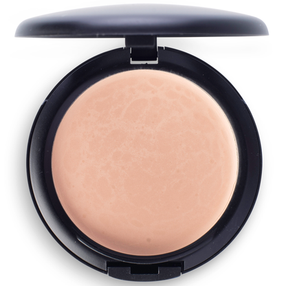 Luxurious Compact Foundation Enriched with Vitamin E, Nourishing Jojoba, and Moisturizing Shea Butter