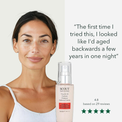 Nourish & Hydrate Moisture Defence Crème with White Tea, Pomegranate and Macadamia