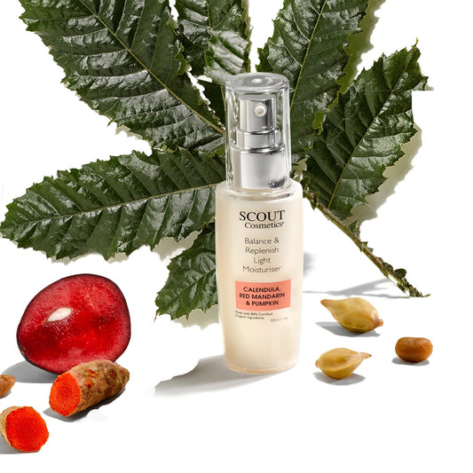 Balance & Replenish Light Moisturiser with Calendula, Red Mandarin & Pumpkin