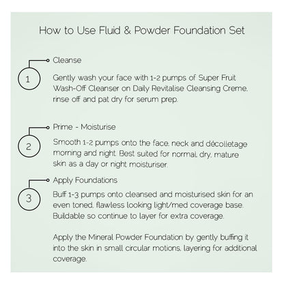Complete Foundation Duo: Fluid & Powder Set for Every Skin Type