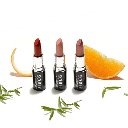 Luxurious Pure Colour Lipstick Infused with Camellia, Jojoba, Damask Rose, and Shea Butter