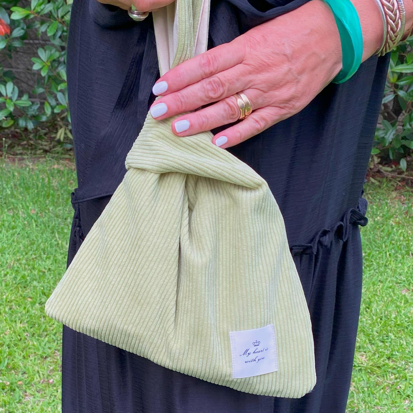 Chic Signature Wristlet Bag