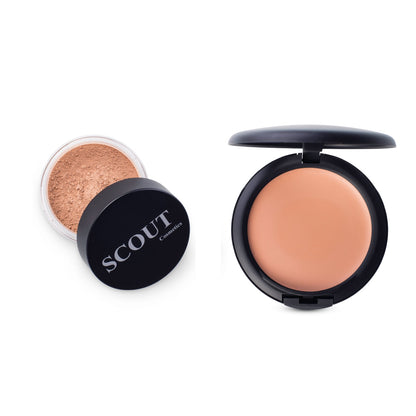 Luxurious Creme & Powder Foundation Duo for Radiant Dry & Normal Skin