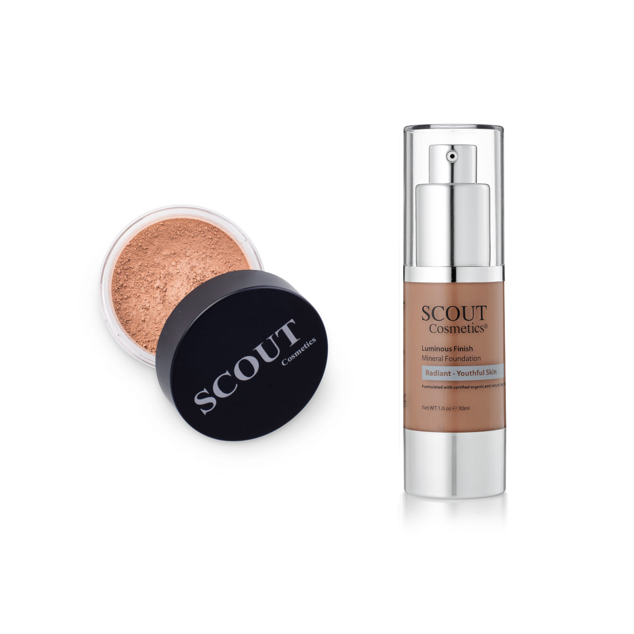 Complete Foundation Duo: Fluid & Powder Set for Every Skin Type