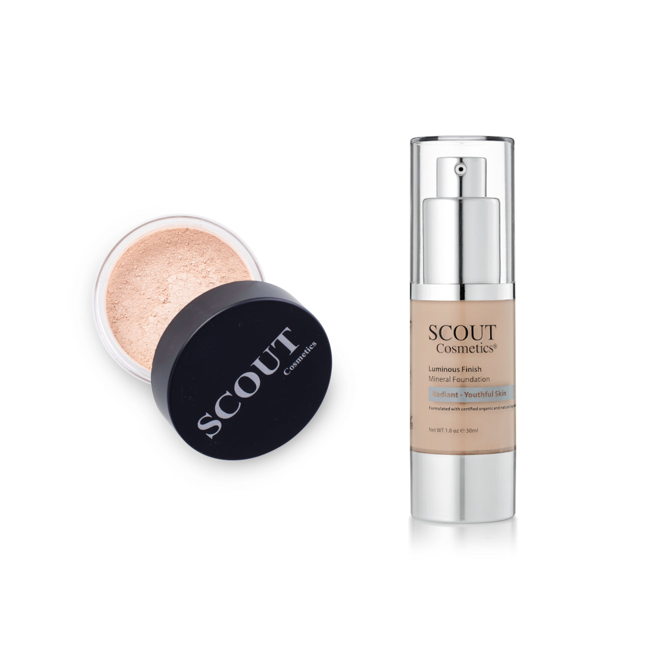 Complete Foundation Duo: Fluid & Powder Set for Every Skin Type