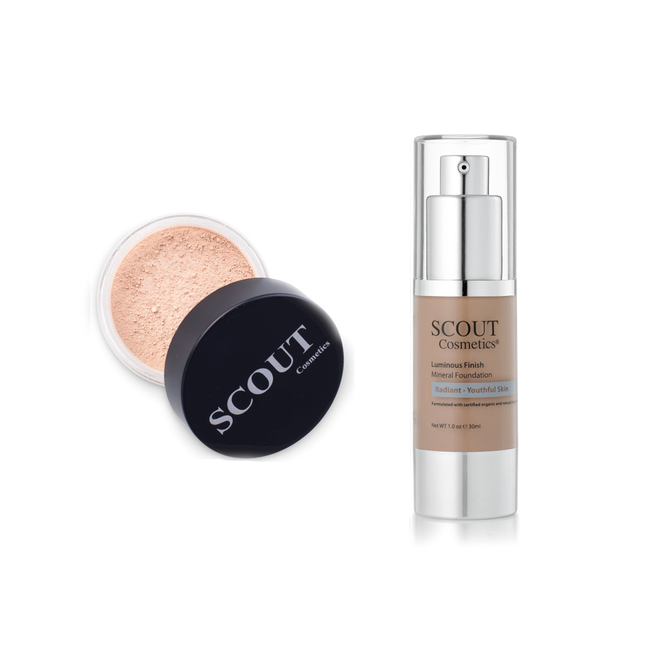Complete Foundation Duo: Fluid & Powder Set for Every Skin Type