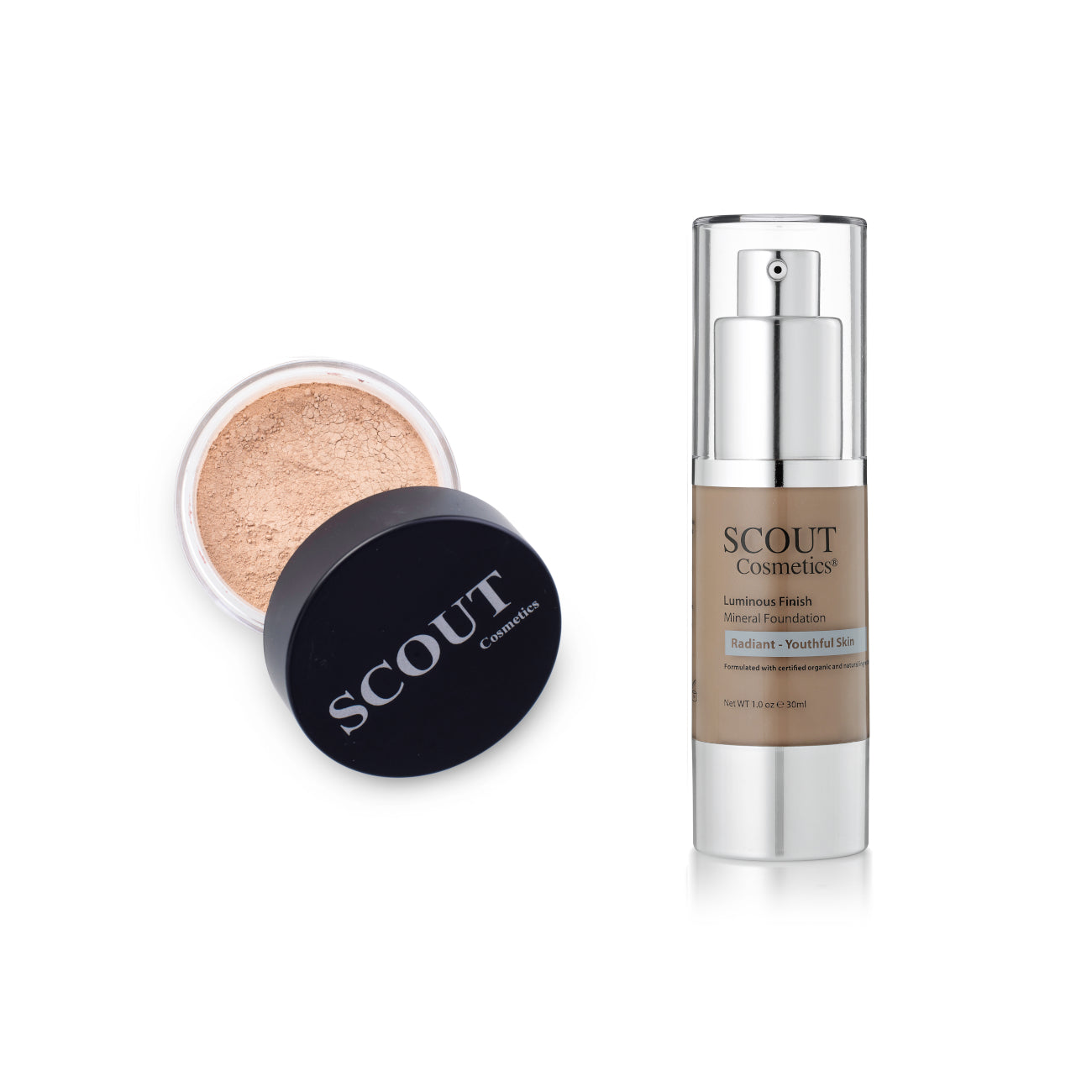 Complete Foundation Duo: Fluid & Powder Set for Every Skin Type