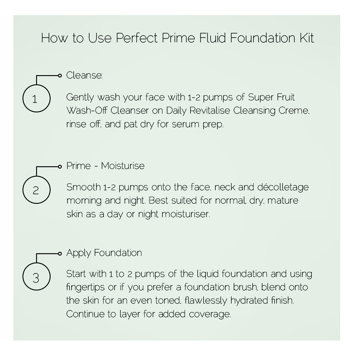 Ultimate Prime Fluid Foundation Set for All Skin Types: Normal, Combination, Sensitive, and Oily