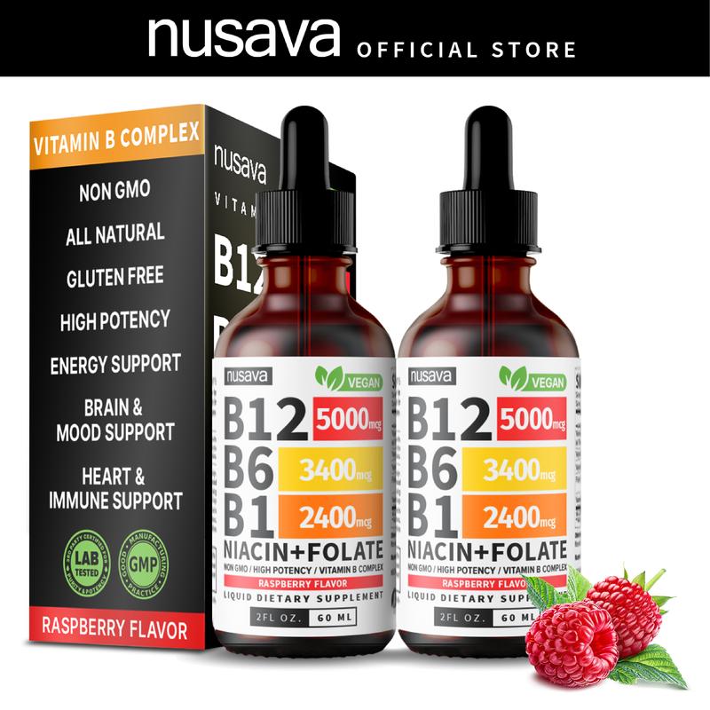 Vitamin B12 Raspberry Liquid Supplement Drops